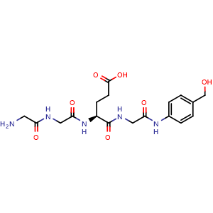 Chemical structure of H-Gly-Gly-Glu-Gly-PAB , AChemBlock AD286255