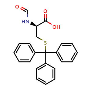 Chemical structure of For-D-Cys(Trt)-OH , AChemBlock AD286261