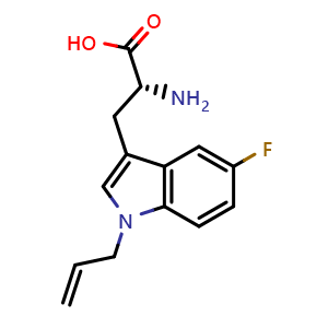 Chemical structure of D-Trp(5-F)-N(All)-OH , AChemBlock AD286264