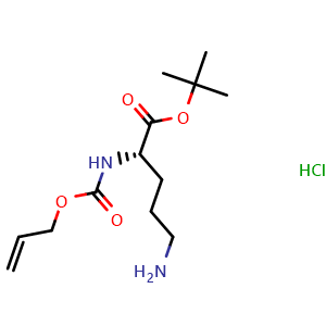 Chemical structure of Alloc-Orn-OtBu.HCl , AChemBlock AD286273