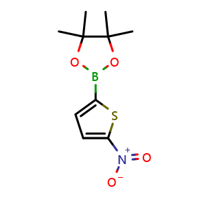 Chemical structure of 5-Nitrothiophene-2-boronic acid pinacol ester , AChemBlock AD286275