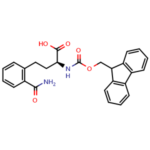 Chemical structure of Fmoc-Hph2CON-OH , AChemBlock AD286284