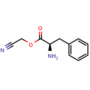 Chemical structure of D-Phenylalanine, cyanomethyl ester , AChemBlock AD286285