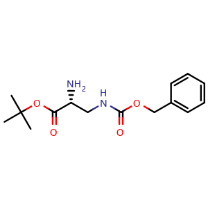 Chemical structure of H-D-Dap(Z)-OtBu , AChemBlock AD286303