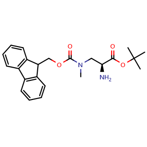 Chemical structure of H-Dap(Me, Fmoc)-OtBu , AChemBlock AD286304