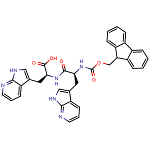 Chemical structure of Fmoc-7-Aza-Trp-7-Aza-Trp-OH , AChemBlock AD286305