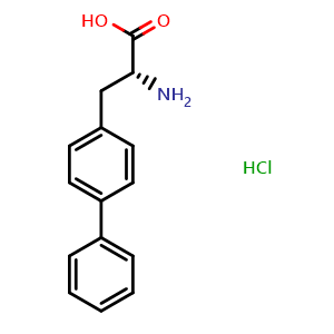 Chemical structure of H-DL-Bip(4,4)-OH.HCl , AChemBlock AD286309