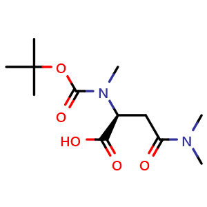 Chemical structure of N2-Boc-N2,N4,N4-trimethyl-L-Asparagine , AChemBlock AD286322