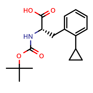 Chemical structure of Boc-L-Phe(2-cPr)-OH , AChemBlock AD286334