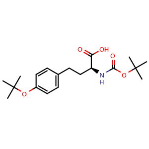 Chemical structure of Boc-HomoTyr(tBu)-OH , AChemBlock AD286339