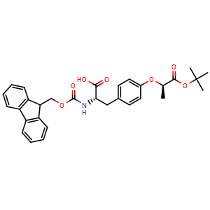 Chemical structure of Fmoc-Y2ReCOO(tBu)-OH , AChemBlock AD286370
