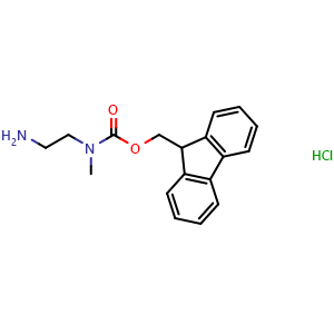 Chemical structure of Fmoc-N-Me-Ethylamine.HCl , AChemBlock AD286374
