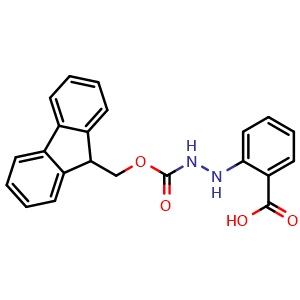 Chemical structure of Fmoc-2-hydrazinobenzoic acid , AChemBlock AD286380