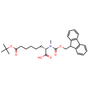 Chemical structure of Fmoc-MeAhpCOO(tBu)-OH , AChemBlock AD286389