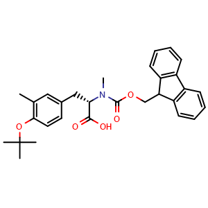 Chemical structure of Fmoc-MeY3Me(tBu)-OH , AChemBlock AD286391