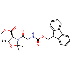 Chemical structure of Fmoc-Gly-Thr(Psi(Me,Me)pro)-OMe , AChemBlock AD286397