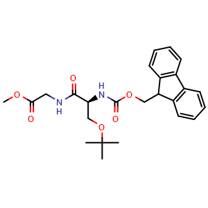 Chemical structure of Fmoc-Ser(tBu)-Gly-OMe , AChemBlock AD286436