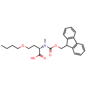 Chemical structure of Fmoc-MeHseBu-OH , AChemBlock AD286443