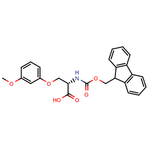 Chemical structure of Fmoc-Ser(3-MeO-Ph)-OH , AChemBlock AD286445