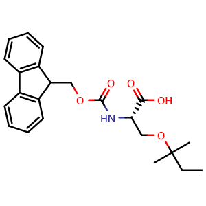 Chemical structure of Fmoc-Ser(tAm)-OH , AChemBlock AD286447