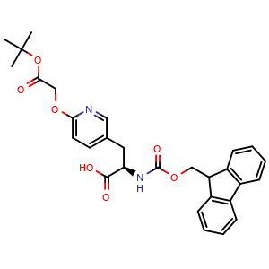 Chemical structure of Fmoc-D-3Py6aao(tBu)-OH , AChemBlock AD286456