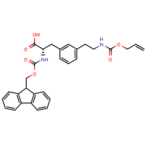 Chemical structure of Fmoc-F3ae(Alloc)-OH , AChemBlock AD286458