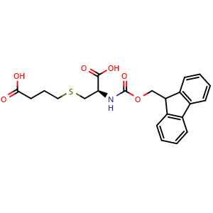 Chemical structure of Fmoc-L-Cys(PrCOOH)-OH , AChemBlock AD286460