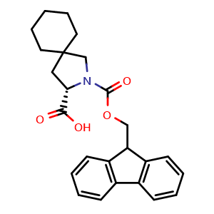 Chemical structure of Fmoc-4-spiro-Cy-Pro-OH , AChemBlock AD286470
