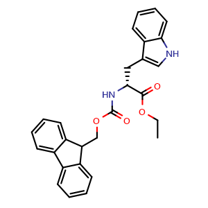 Chemical structure of Fmoc-D-Trp-OEt , AChemBlock AD286474