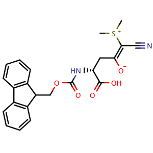 Chemical structure of Fmoc-D-Asp(CSY)-OH , AChemBlock AD286486