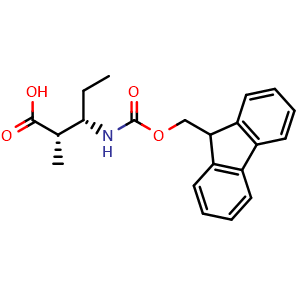 Chemical structure of (2S, 3S)-Fmoc-β-Nva(2-Me)-OH , AChemBlock AD286498
