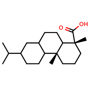 Chemical structure of tetrahydroabietic acid , AChemBlock AD286511