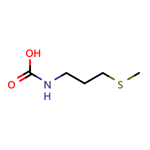 Chemical structure of (3-(Methylthio)propyl)carbamic acid , AChemBlock AD286512