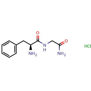 Chemical structure of H-Phe-Gly-NH2.HCl , AChemBlock AD286515