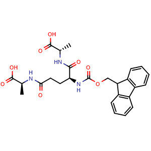 Chemical structure of Fmoc-L-Glu(L-Ala)-Ala-OH , AChemBlock AD286520
