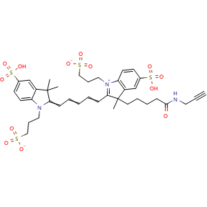 Chemical structure of AF 647 alkyne , AChemBlock AD286545