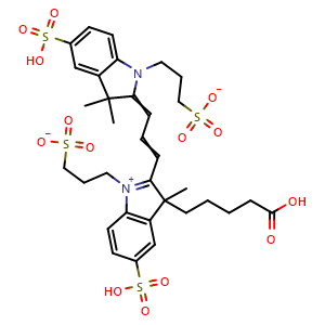 Chemical structure of AF 555 Acid , AChemBlock AD286551