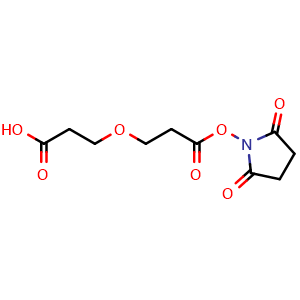 Chemical structure of Acid-PEG1-NHS ester , AChemBlock AD286559
