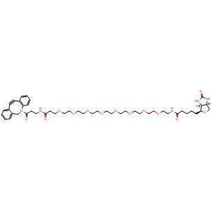 Chemical structure of Biotin-PEG8-DBCO , AChemBlock AD286573