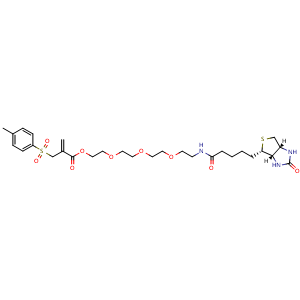 Chemical structure of Biotin-PEG4-IC , AChemBlock AD286576