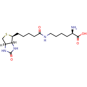 Chemical structure of Biotin-D-Lysine , CAS 2106788-30-9, AChemBlock AD286587