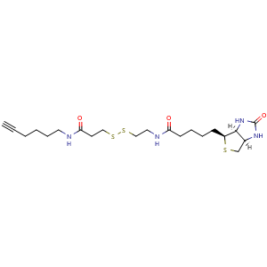 Chemical structure of Biotin-SS-Hexyn , AChemBlock AD286602