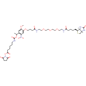 Chemical structure of PC-Biotin-PEG3-LC-NHS , AChemBlock AD286617