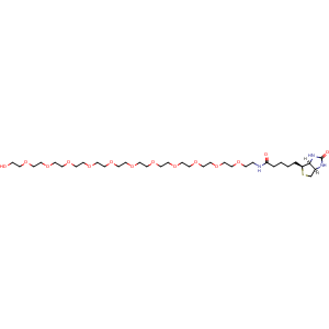 Chemical structure of Biotin-PEG12-OH , AChemBlock AD286625