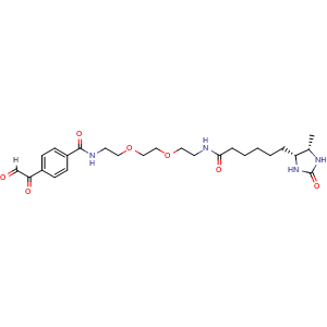 Chemical structure of Desthiobiotin-PEG2-GBA , AChemBlock AD286628