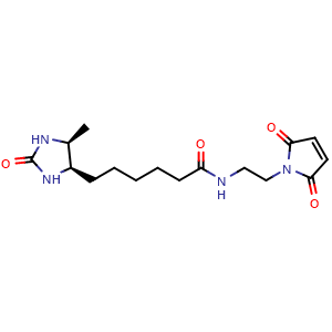 Chemical structure of D-Desthiobiotin-Maleimide , AChemBlock AD286639