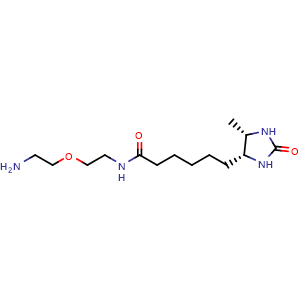 Chemical structure of Desthiobiotin-PEG1-Amine , CAS 2550397-30-1, AChemBlock AD286640