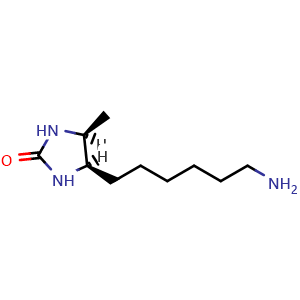 Chemical structure of D-Desthiobiotin Amine , AChemBlock AD286645