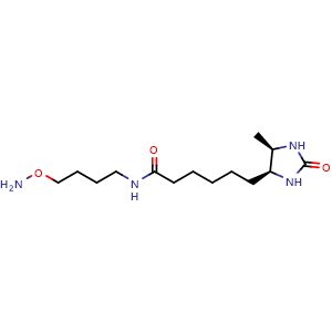Chemical structure of Desthiobiotin-C4-oxyamine , AChemBlock AD286649
