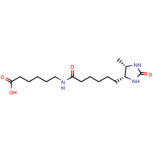 Chemical structure of Desthiobiotin-LC , CAS 80750-30-7, AChemBlock AD286650